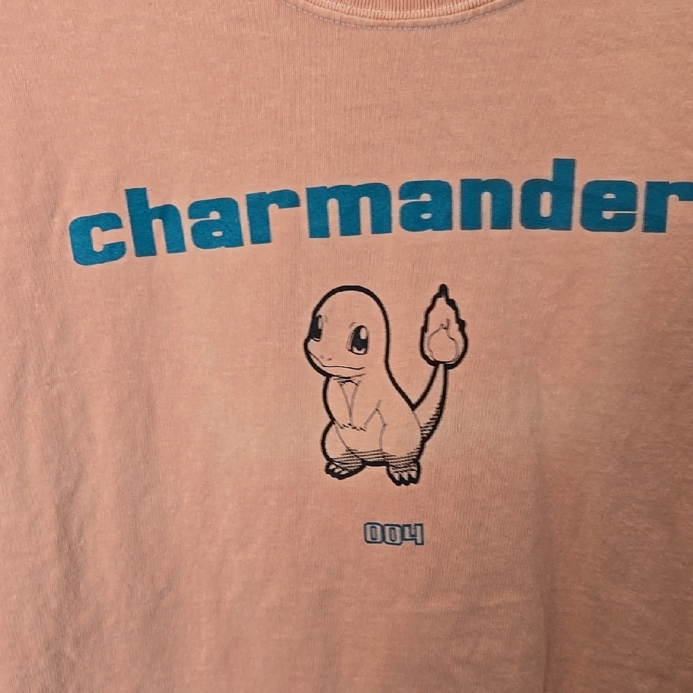 Pokemon Orange Charmander Short Sleeve Tee - Picture 5 of 6